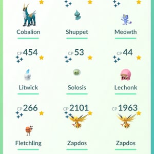 Pokémon Galarian Zapdos - Trade Go 1 Million Stardust