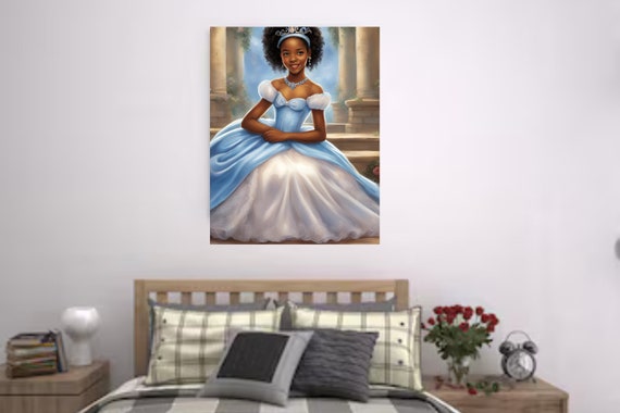 African Girl Wall Art, Vibrant Colors,  African Art Decor, Ethnic Wall Hanging, African Woman Portrait, Vibrant African Girl Wall Art Print.