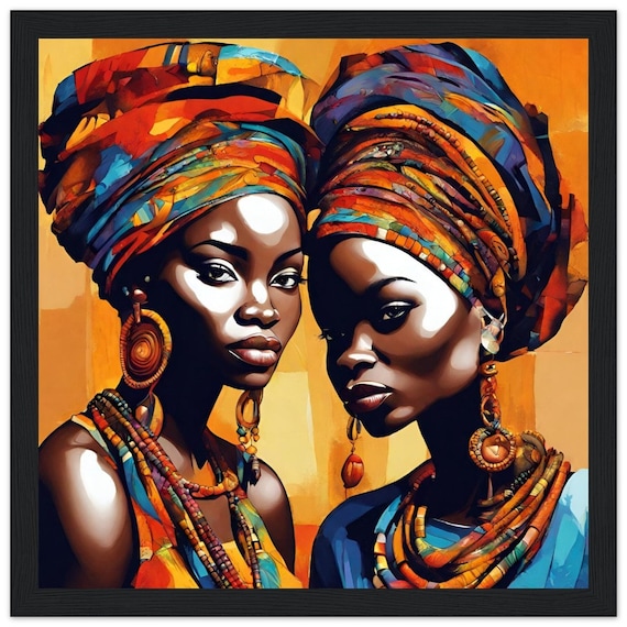 African Women Printable Art | Digital Download | Maasai Africa Woman | Home Decor Wall Poster | Livingroom Art | Bedroom Art Above ground