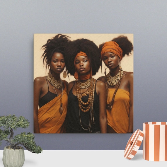 African Woman WallArt | Africa Tribe Home Decor |  African Wallart | Women print art | Living room decor | Gift for Friends | Artwork