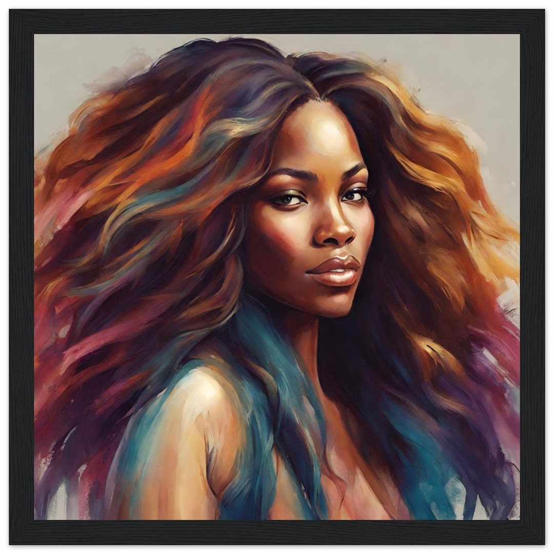 Afro Woman, Afro Lady, Strong Woman, Black Woman, Beautiful Black Afro