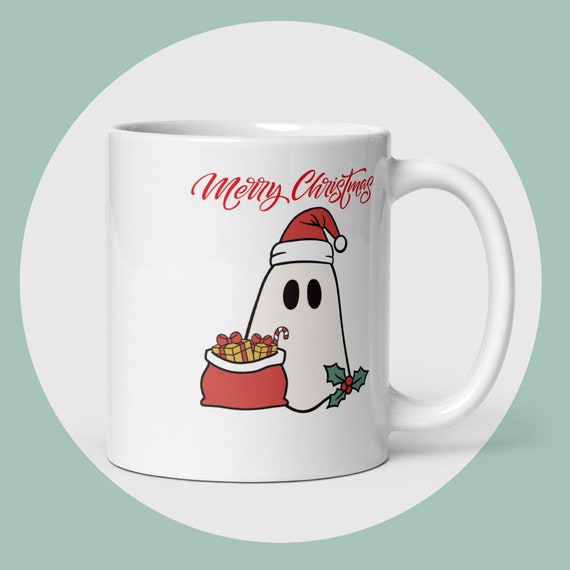 White glossy mug merry Christmas, Christmas mug, Christmas coffee mug, Christmas gift,  Christmas cup, gift for him, glossy, Merry Christmas