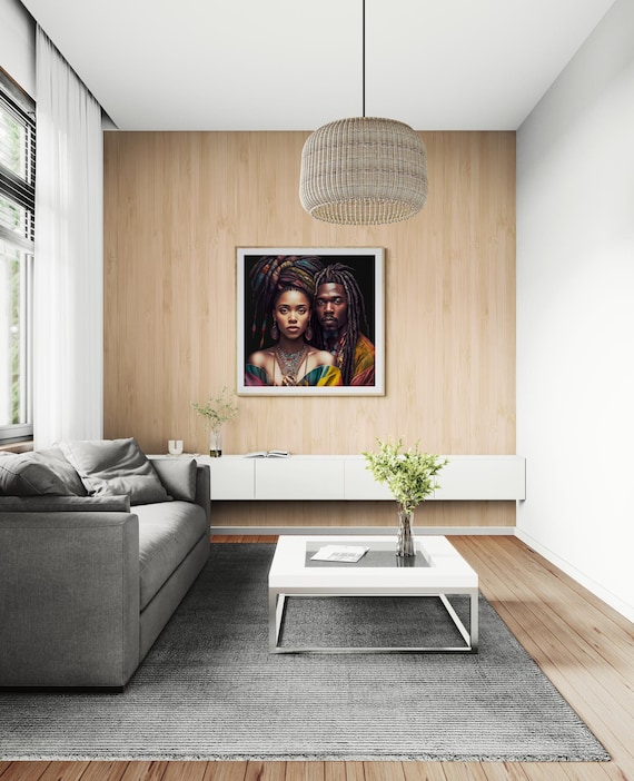 African Ethnic Artwork | Black Women Artwork | Gift for girls |Home decor |Girls Room decor | living room decor | wall art | african wallart