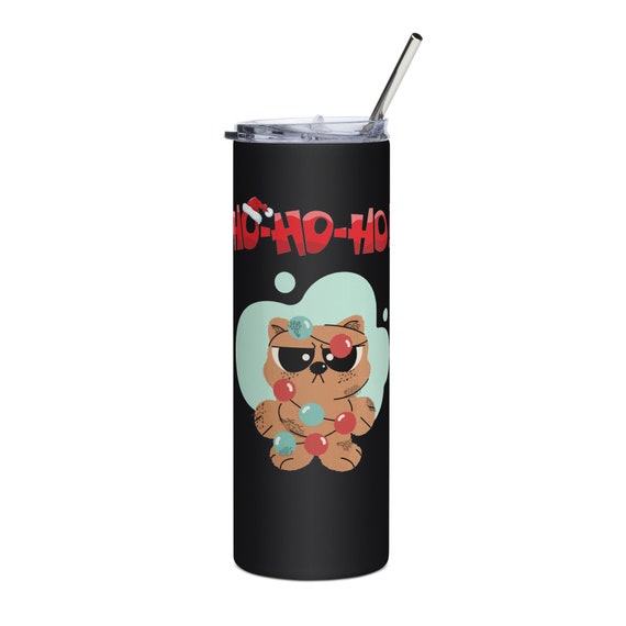 Ho Ho Grinchy Christmas 20 oz. Tumbler, Christmas Skinny Tumbler With Straw, Christmas Gifts, Tumbler Sublimation Design Christmas
