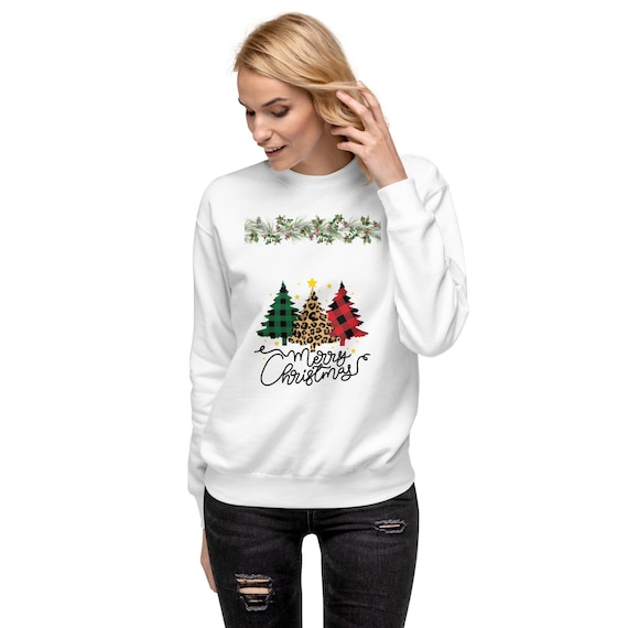 Christmas Sweatshirt, Merry Christmas Sweatshirt, Christmas Tree Sweatshirt, Christmas Tree Sweatshirt, Women' s Christmas Sweatshirt