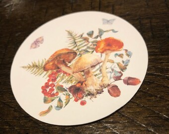 Cottage Core Mushroom Sticker - Embrace Whimsy!