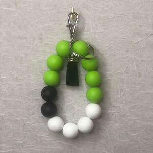 Personalized Bead Wristlet Keychain