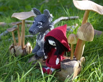 Schema all'uncinetto Cappuccetto Rosso e il lupo in inglese pdf