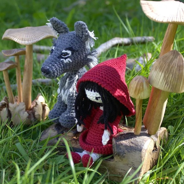 Crochet Pattern Red Riding Hood & the Wolf English pdf