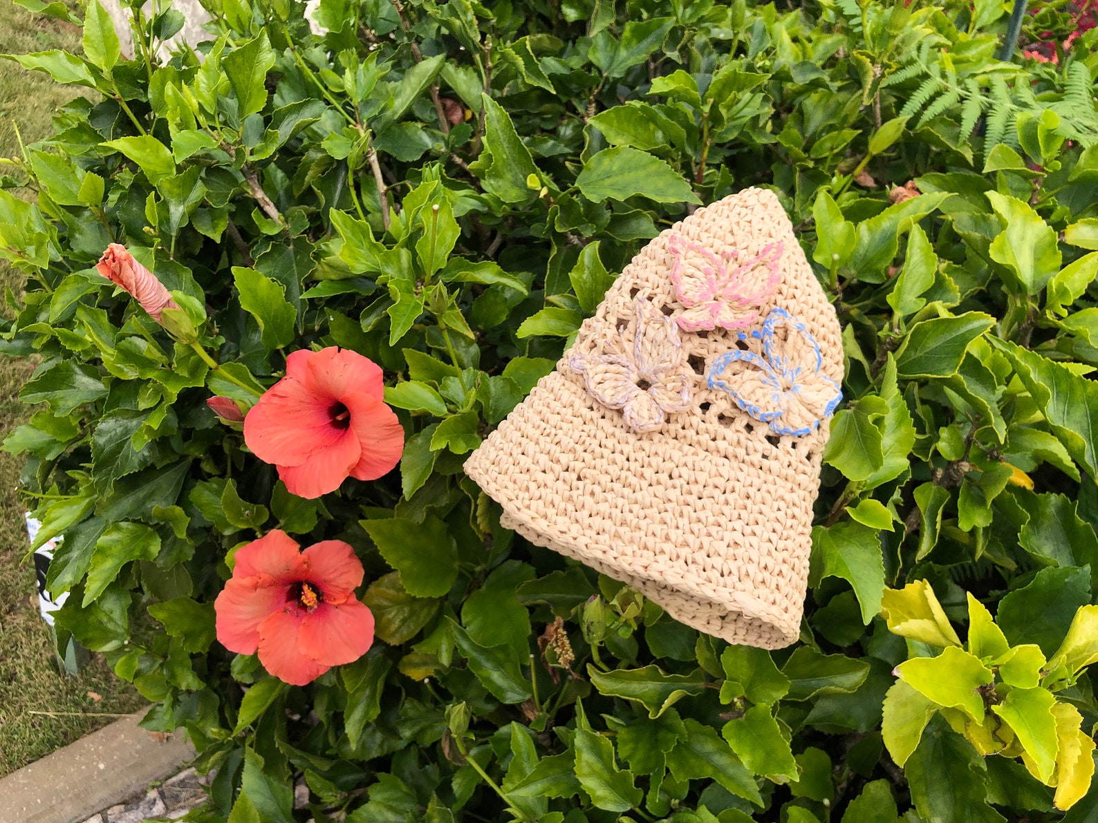 Crochet Raffia Bucket Hat Pattern | PDF Video Tutorial | 6 Sizes From ...