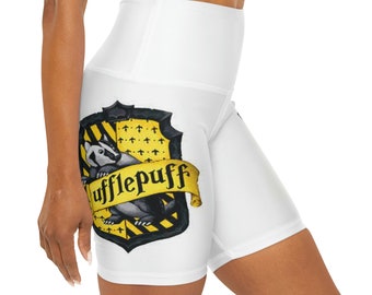 High Waisted Yoga Shorts (AOP)