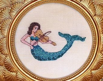 Little Illuminations: The Violinist, Cross Stitch, Digital Pattern, PDF