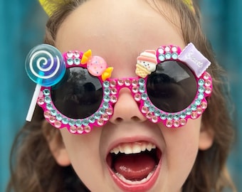 Candyland Kid Sunnies | Custom Sunglasses | Handmade Children's Sunglasses | Kids Gifts