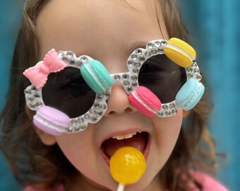 Macaroon Madness Kid Sunnies | Custom Candy Sunglasses | Handmade Children's Sunglasses | Kids Gifts