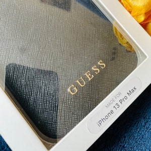 Funda Guess Para Apple Iphone 14 Plus Marrón Con Logo Y Franja