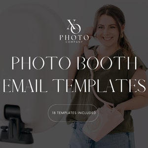 Photo Booth Rental Email Templates || Inquiry Response, Email Automations, Editable Email Responses, Pre-written Text, Email Marketing