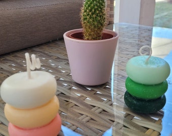 Macarones candle scented in natural soy wax