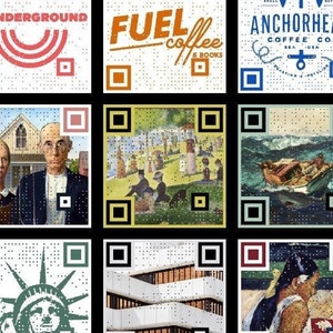 Designer QR Code | Künstlerisch | Herunterladen | Läuft nie ab | Kleine Unternehmen | 24 Stunden Bearbeitungszeit