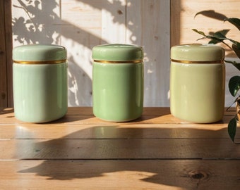 Cute Pastel Ceramic Stash Jar