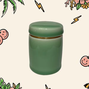 Cute Pastel Ceramic Stash Jar
