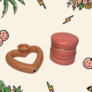 Ceramic Heart Shaped Grinder Set