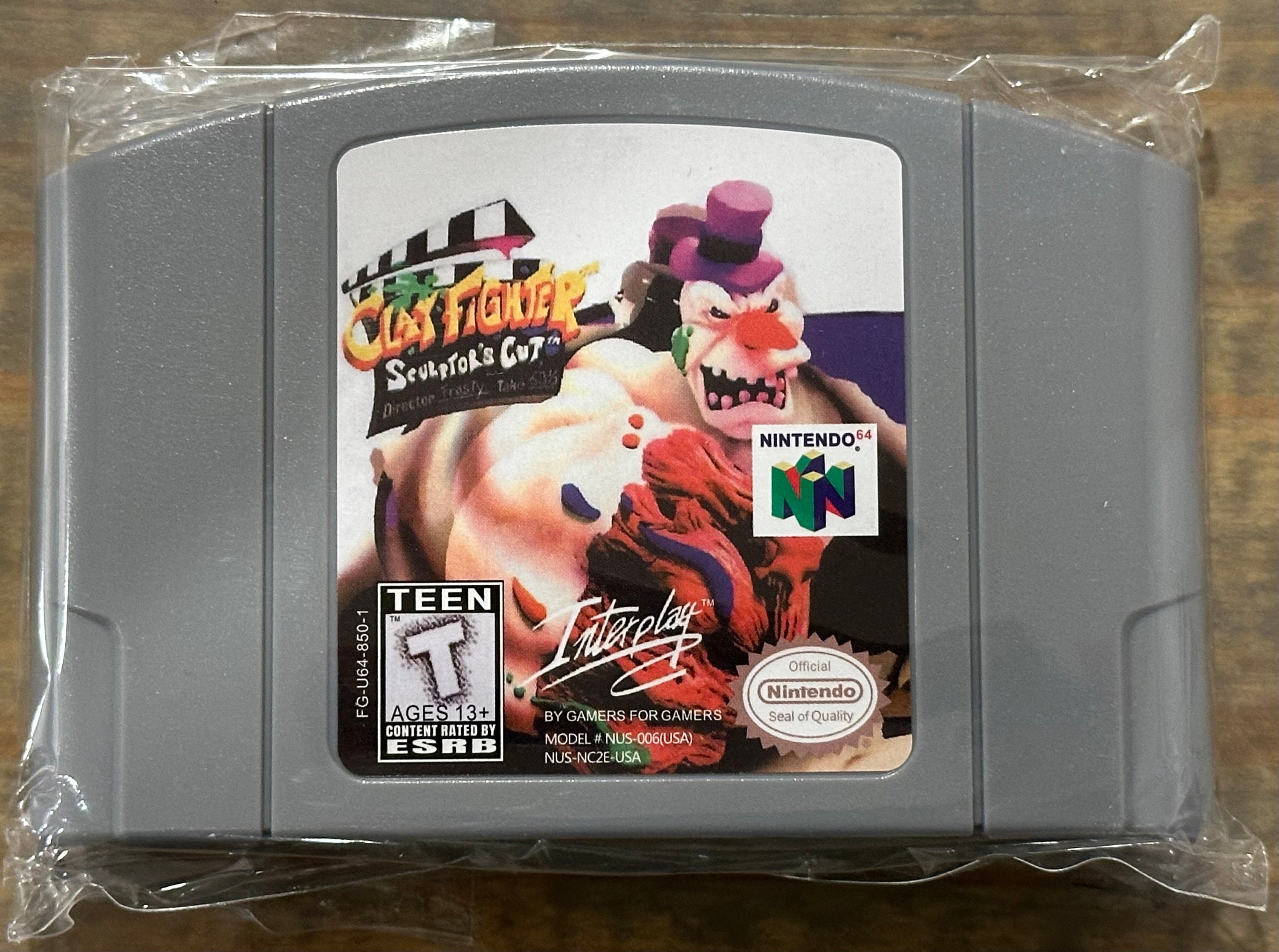 Clay Fighter Sculptors Cut for Nintendo 64 Etsy