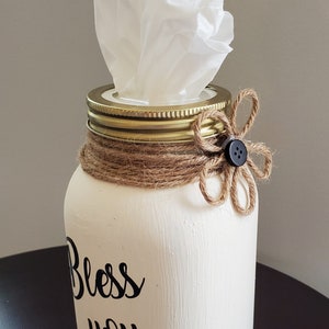 Mason Jar Tissue Holder image 3