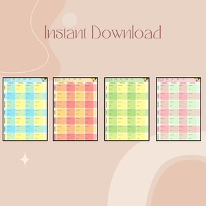 Monthly menu