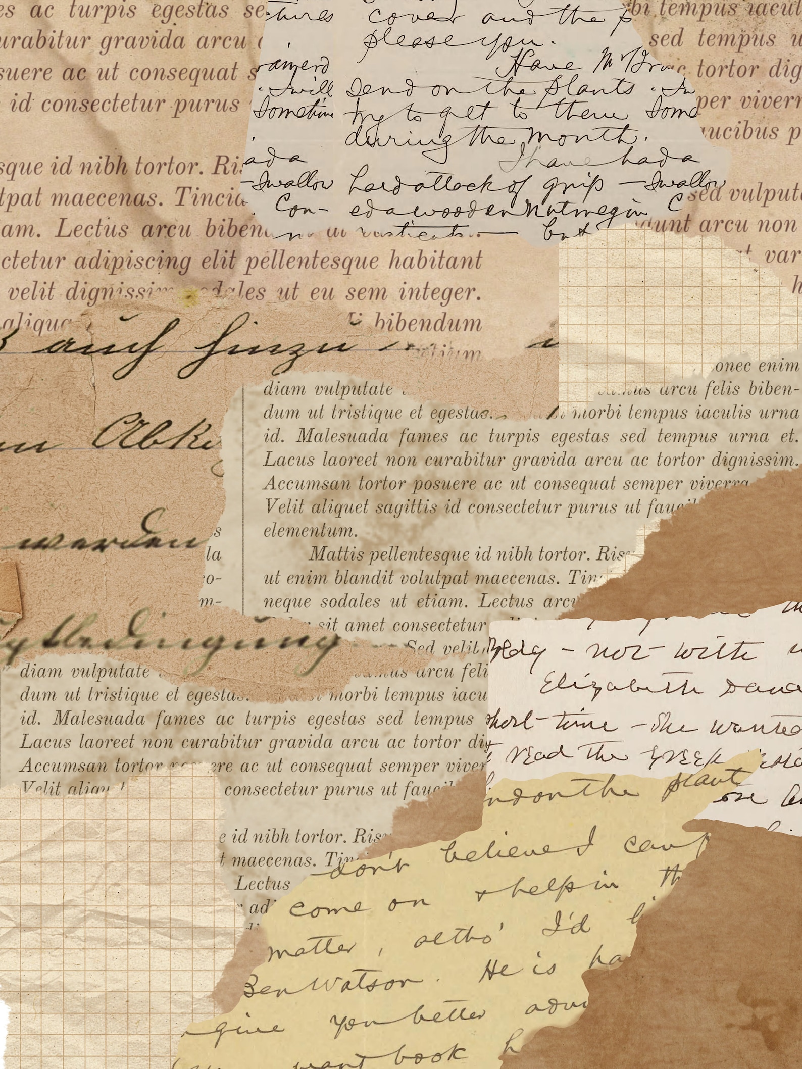 Torn Brown Paper, Background Images, 15 Unique Collages for ...