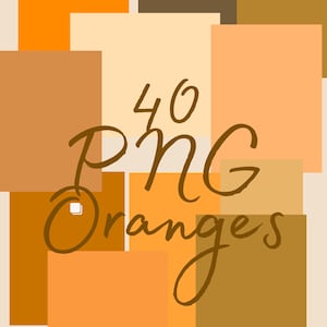 40 couleurs de fond orange originales pour scrapbooking, journalisme, cartes, journaux indésirables, cahiers de colle, travaux manuels, couleurs originales uniques, PNG, zip, haute résolution