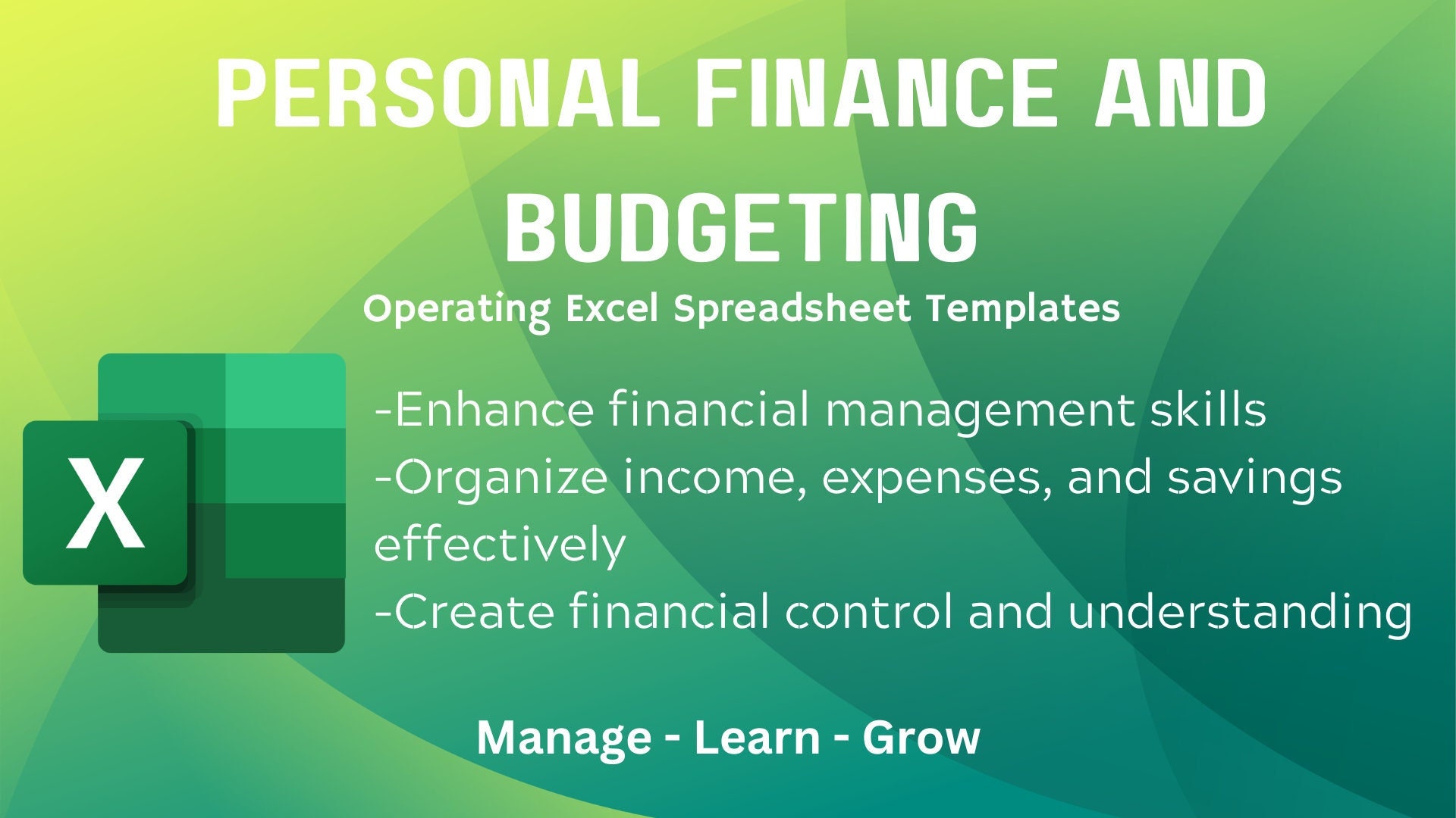 Personal Finance Excel Template Etsy