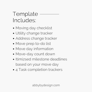 Moving Dashboard Tracker: Google Sheets Planner (digital Download ...