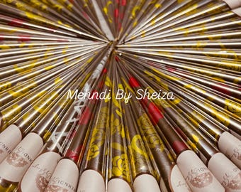 Natural Mehndi Henna Cones | Organic, Chemical-Free, Dark Stain Paste (UK Seller)