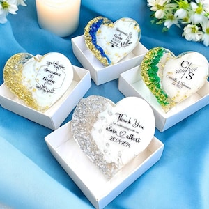 Custom Design Wedding Magnet Favor, Personalized Party Gifts for Guests, Bulk Resin Bridal Shower Favor, Embossed Resin Refrigerator Magnets