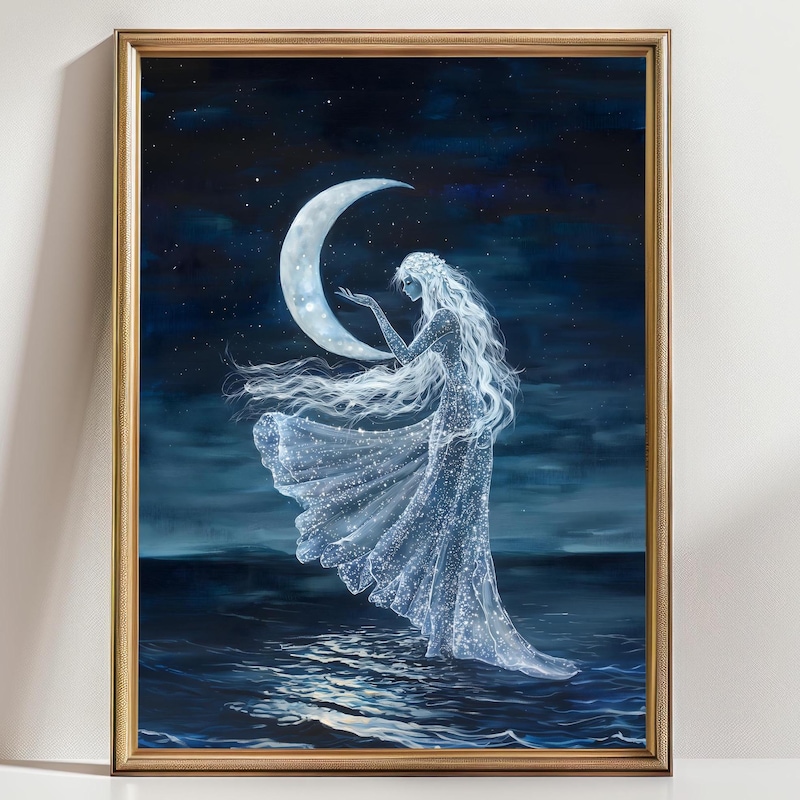 Moon Goddess Art - Etsy
