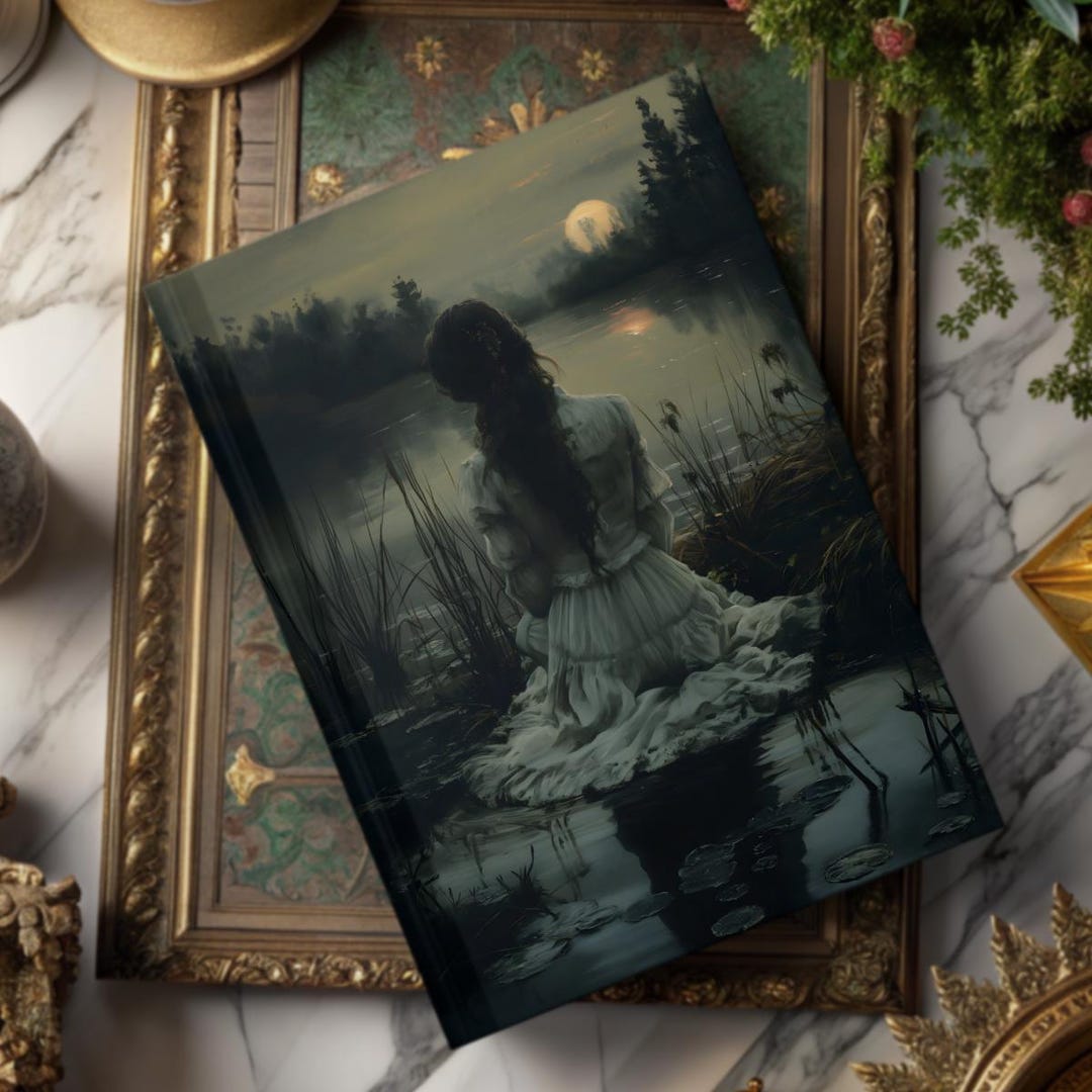 Dark Academia Aesthetic Notebook Vintage Style Hardcover Journal Dark