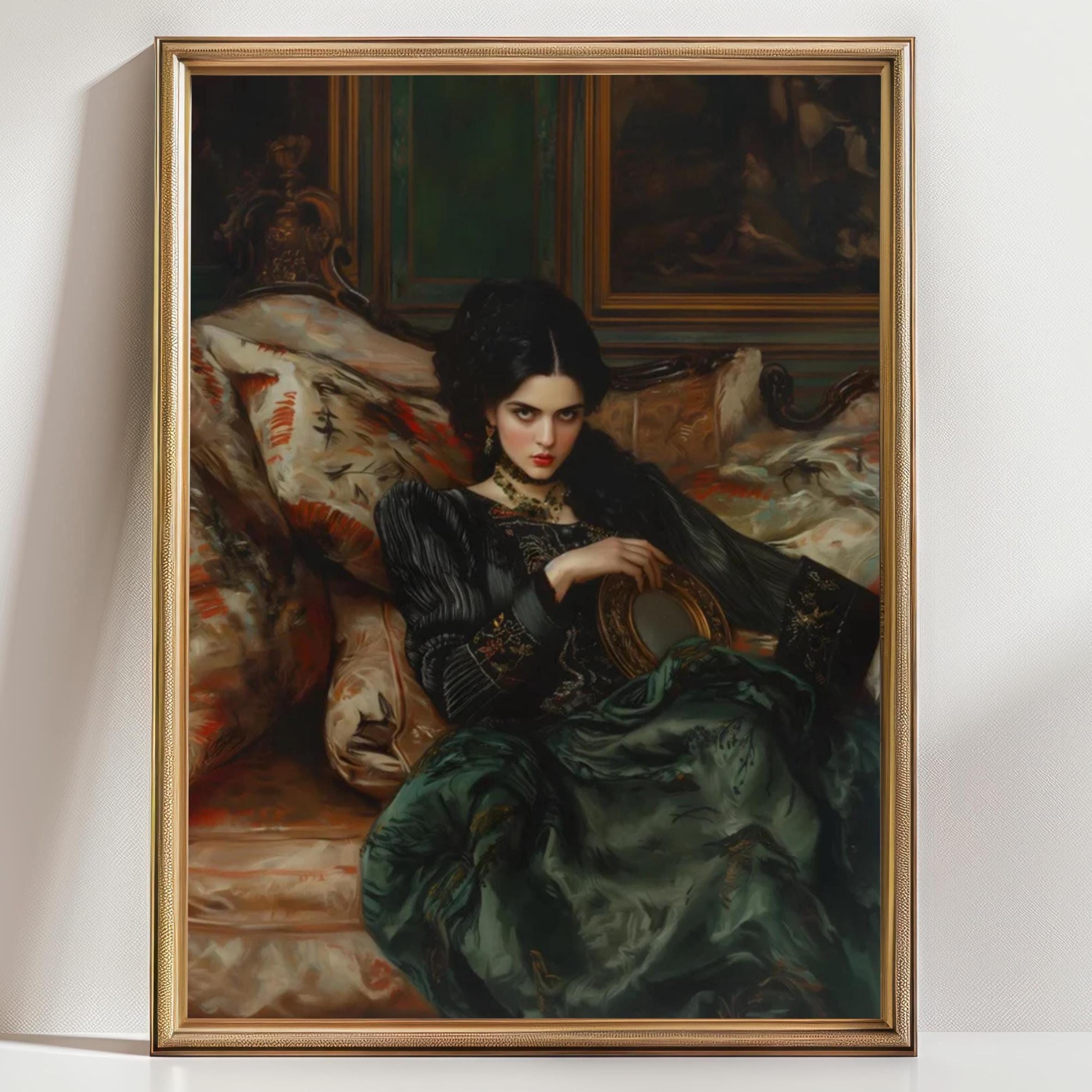 アート・デザイン・音楽 Art and the Victorian Middle Class Victorian Wall Art Print: Dark Academia Style - Moody Gothic Decor