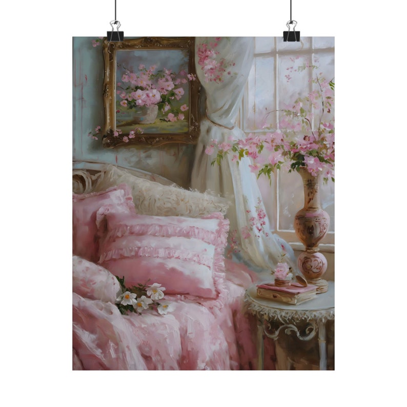 Coquette Bedroom Print Balletcore, Coquette Regency Era Art, Victorian ...