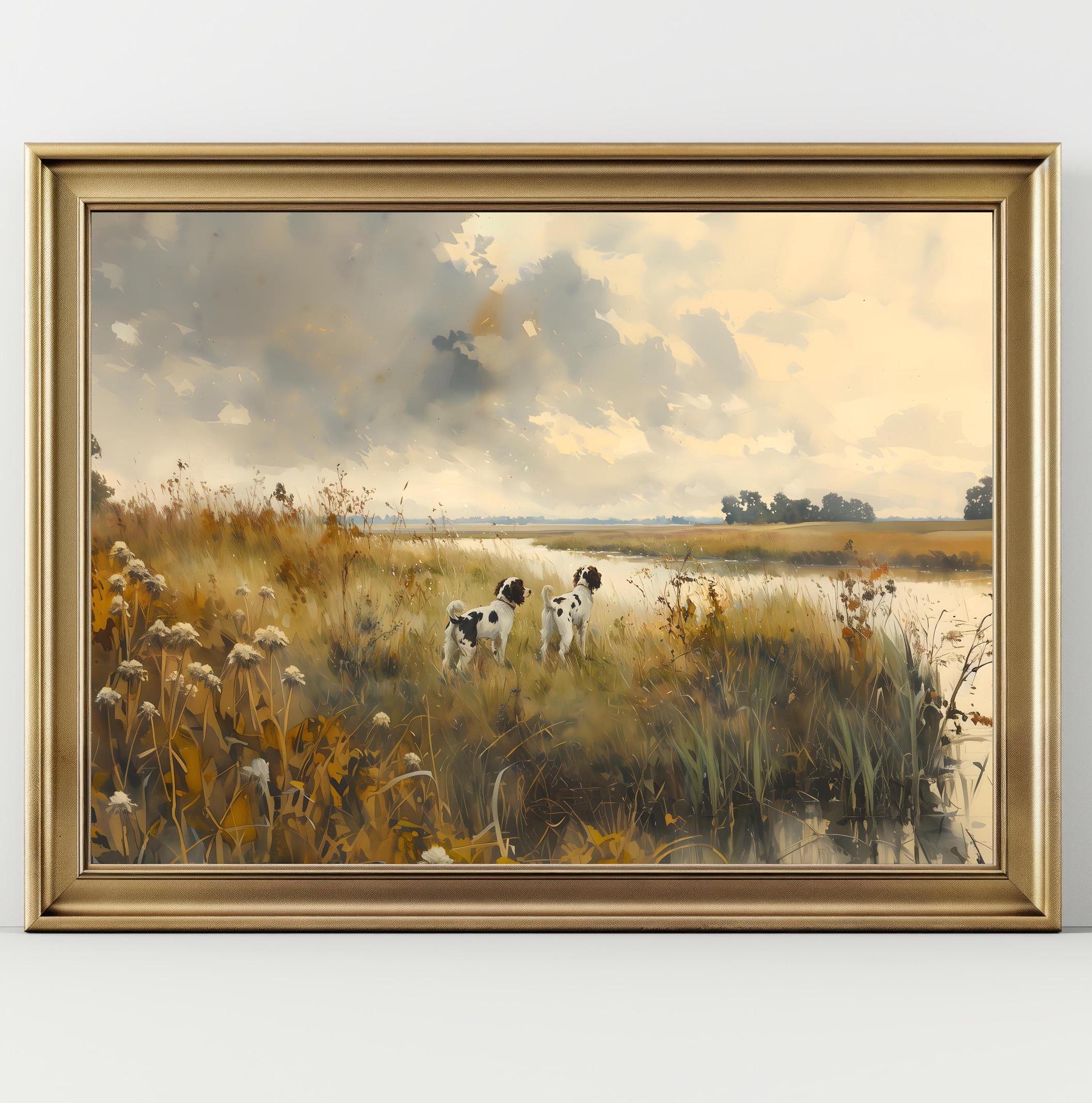 English Springer Spaniel Field Print, Vintage Hunting Dog Wall Art ...