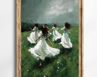 Witch Coven Wall Art Print - Moody Dark Academia Decor