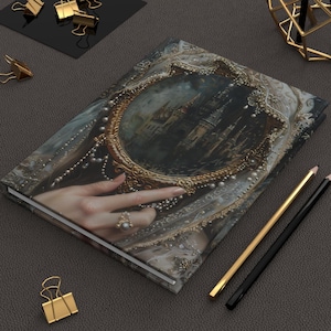 Dark Academia Aesthetic Notebook, Vintage Style Hardcover Journal, Dark Decor Aesthetic, Dark Cottagecore, Gothic Notebook, Gift Journal