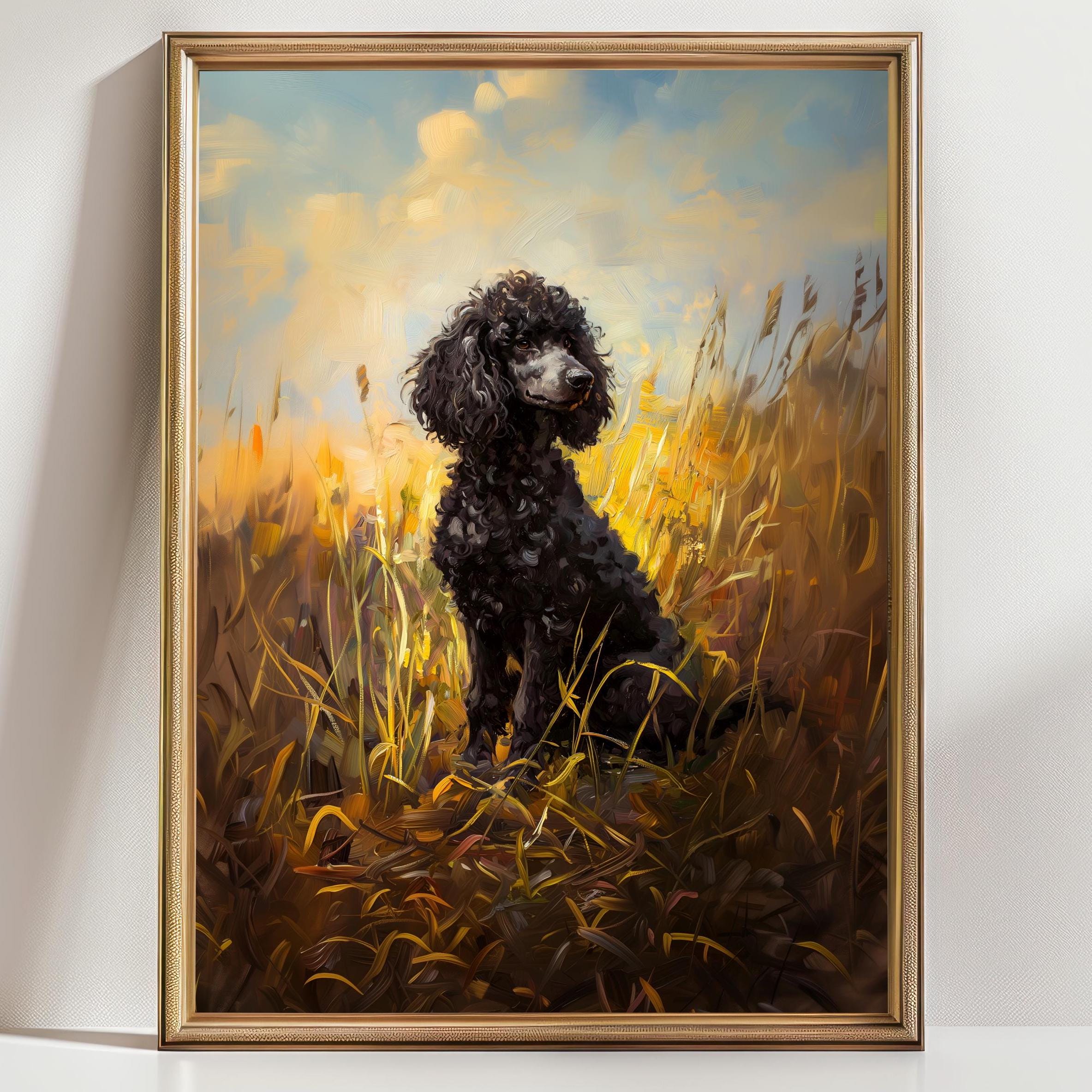 ◆Vintage 1950‘s Poodle wall hang✴︎壁掛けset Vintage Poodle Print Wall Art Decor 1950s Edwin Megargee