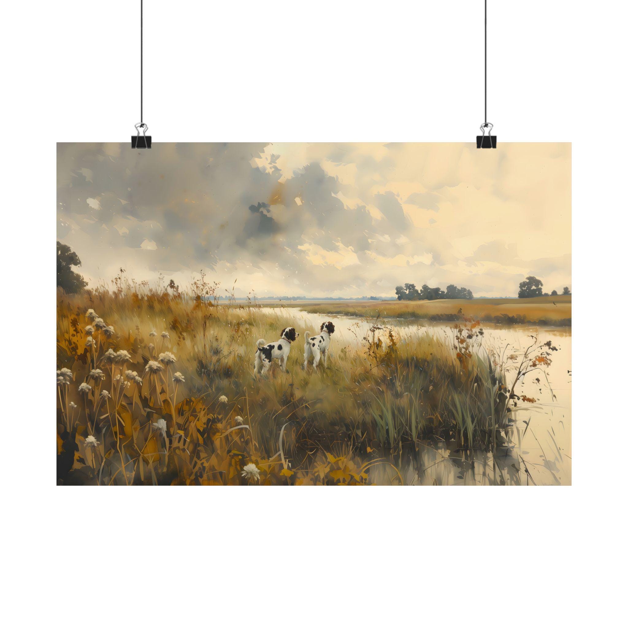 English Springer Spaniel Field Print, Vintage Hunting Dog Wall Art ...