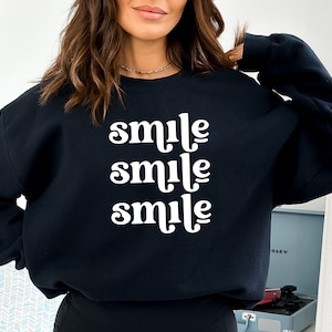 Download instantâneo de arquivo SVG Smile para design de camisa, arquivo de corte para Cricut