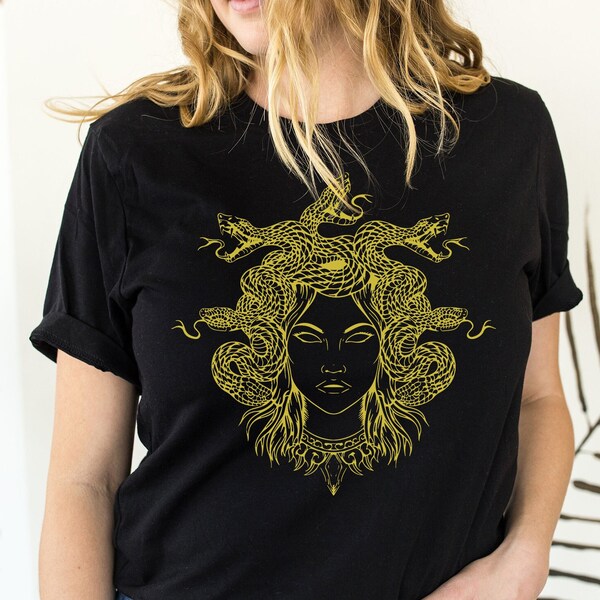 Medusa Shirt Greek Mythology Shirt Abstract T-Shirt Mythology T-Shirt Dark Academia Shirt Feminist Shirt Goddess Shirt Gift For Her