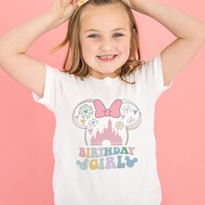 Birthday Girl Shirt Mouse Ears Birthday Shirt Kids Toddler Birthday Tee Magical Land Tee Family Birthday Shirt Baby Tee Kids Tee M837