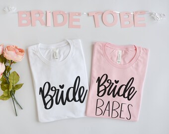 Bachelorette Party Shirts Bride Babes Shirt Bride Shirt Bachelorette Party T-Shirt Bachelorette Gift Ideas M62