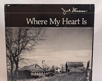 Vintage Black & White Photography Book "Where My Heart Is" Signed By Joel Strasser 9"x10.5" Copyright 1986 Collectible 140 Pages.