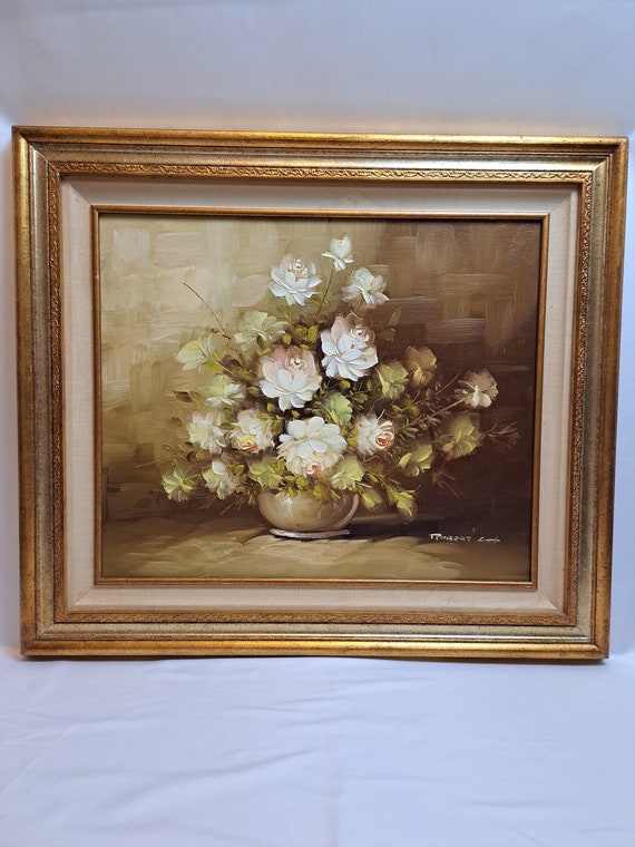 絵画 油絵 Robert Cox Robert Cox Still Life With Roses Oil on Canvas 31.5