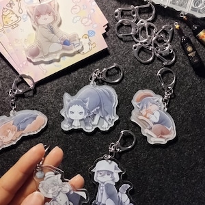 Bungo stray dogs kitty design keychains